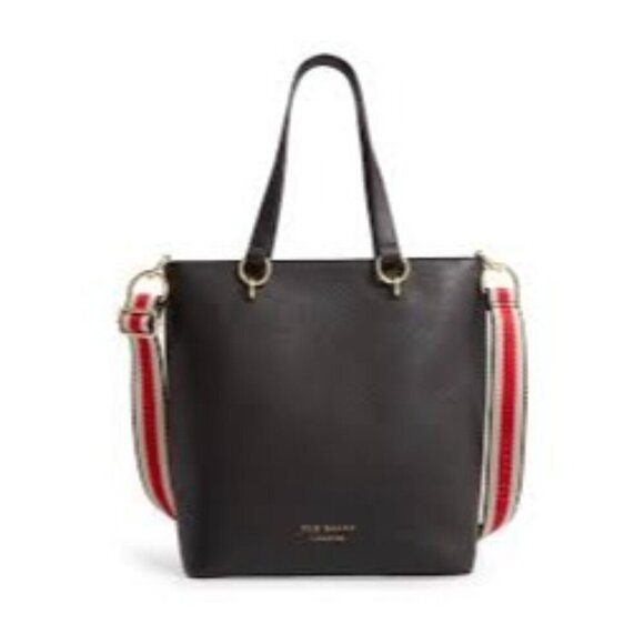 Ted Baker Handbags - Ted Baker Womens Black Amarie Webbing Strap Shopper Bag Large Bag Designer